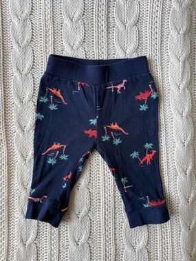 Old Navy Navy Baby Leggings with Colorful Dino Print